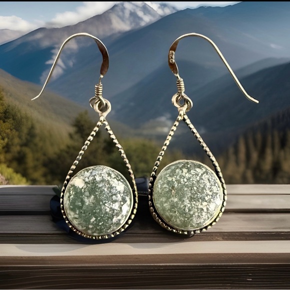 Ancient Roman Glass Sterling Silver Dangle - Picture 1 of 4